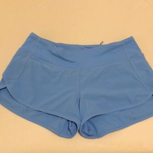 Lululemon light blue “Speed Up 2.5” shorts